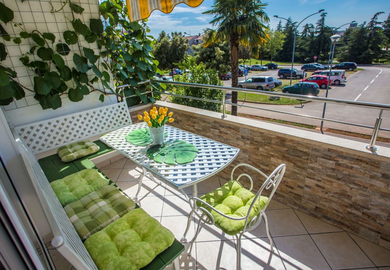 Appartamento Tereza a Parenzo, Istria Appartamento Tereza a Parenzo, Istria, balcone